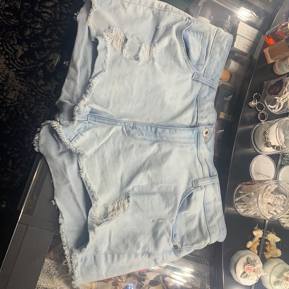 Denim shorts